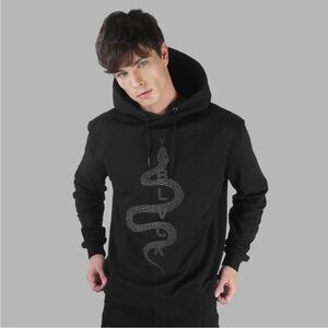 BLVCK Paris Snake Signature Hoodie size XS terry cotton